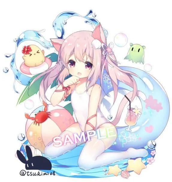 c96会场限定立牌c96新刊封面《碧蓝航线》独角兽《碧蓝航线》长月(左)