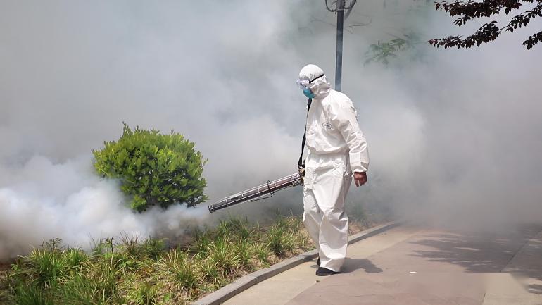 帅爆了永城最帅天团的大型消杀现场