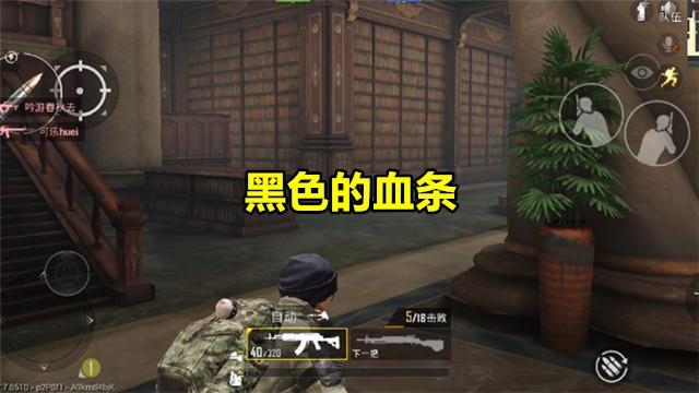 吃鸡里玩家拥有黑色血条不是你看错了而是一种操作导致