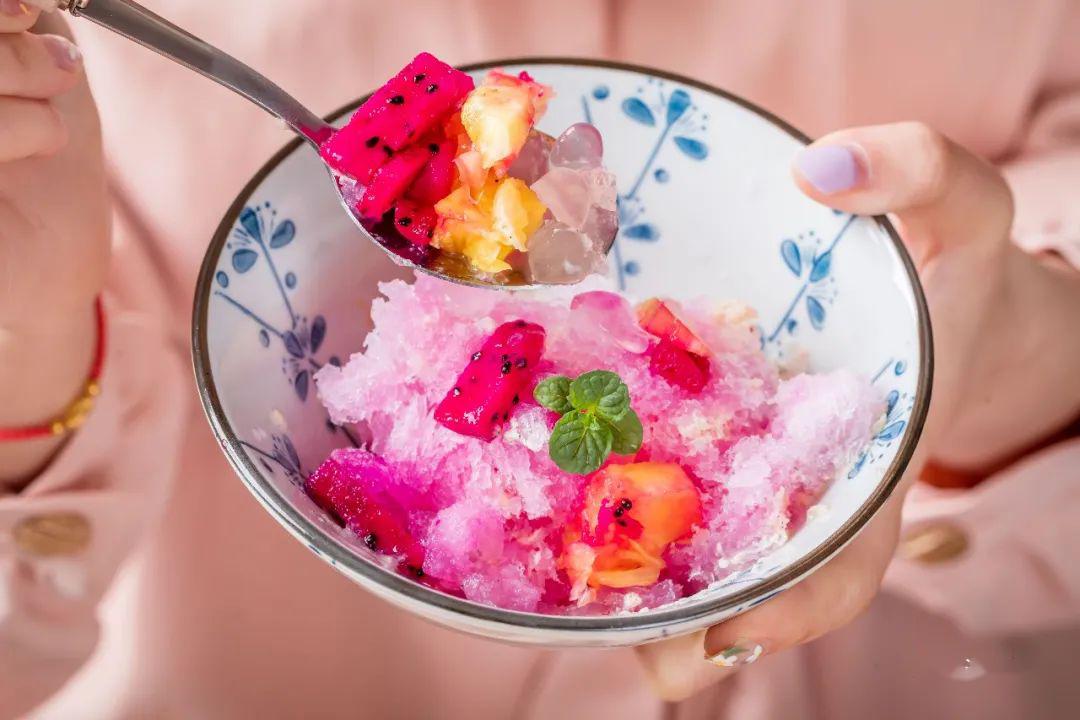 漳州悄悄网红的日式刨冰樱桃小丸子剧里同款