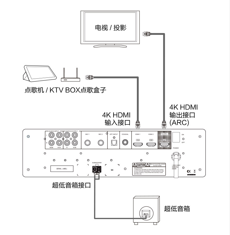 这款家庭ktv太轻便了女生也能自己动手安装