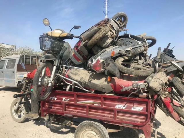 肃州区116辆两轮摩托车依法被实施强制报废
