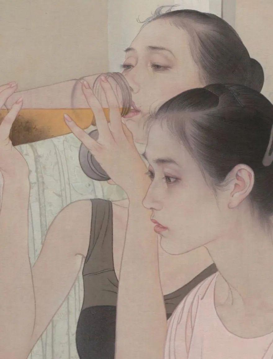 画家何家英的芭蕾工笔画一颦一笑一回眸如诗歌般优雅