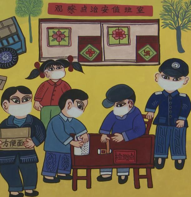 纸薄情深我区民间艺术家向武汉捐赠剪纸绘画作品