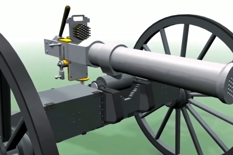 被称作炮的蒙蒂尼机枪拥有37管和分离式弹巢