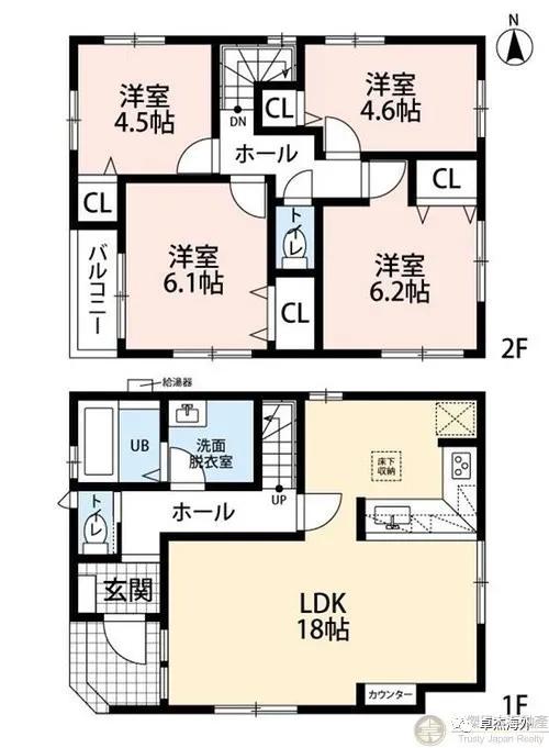 日本房产丨神奈川县川崎市一户建,独栋2层4房250万