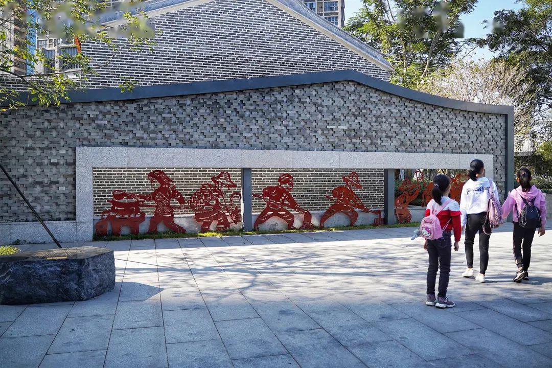 "剪纸"景墙设计▲座位细节▲村落记忆展示区场景插画 08gnd▲村落