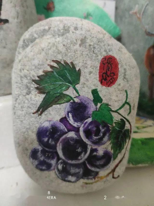 鄠邑区余下镇张娟石头画欣赏