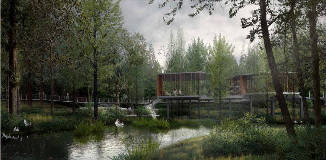 浦东这块楔形绿地设计成连绵不断的"山谷"→_三林