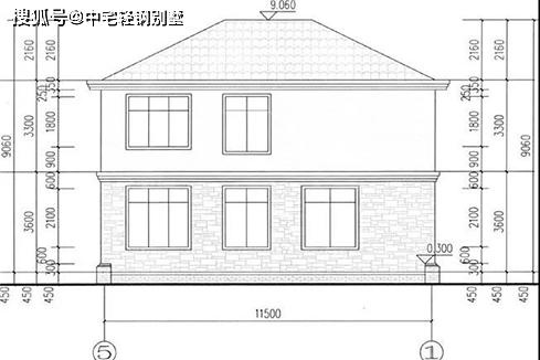 中宅輕鋼別墅農村自建二層別墅了兩款戶型推薦超級適合你家建