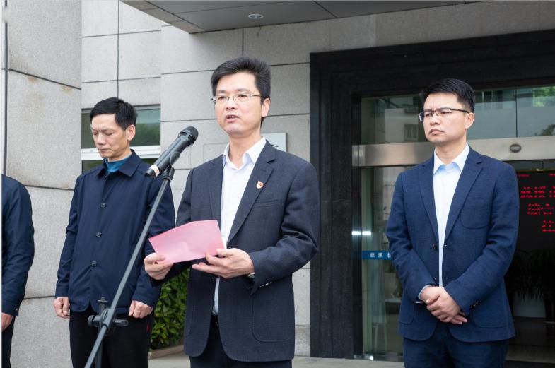 徐德忠局长讲话同一天浒山交通运输管理所(交通运输综合行政执法队