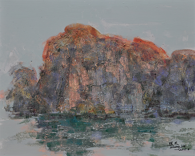 油画家张杰新疆写生