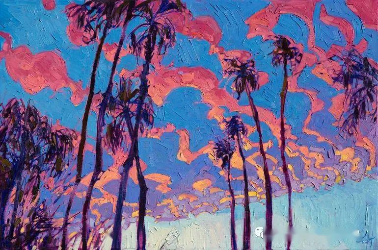 美国"开放印象主义"画家艾琳 · 汉森(erin hanson)风景画作品