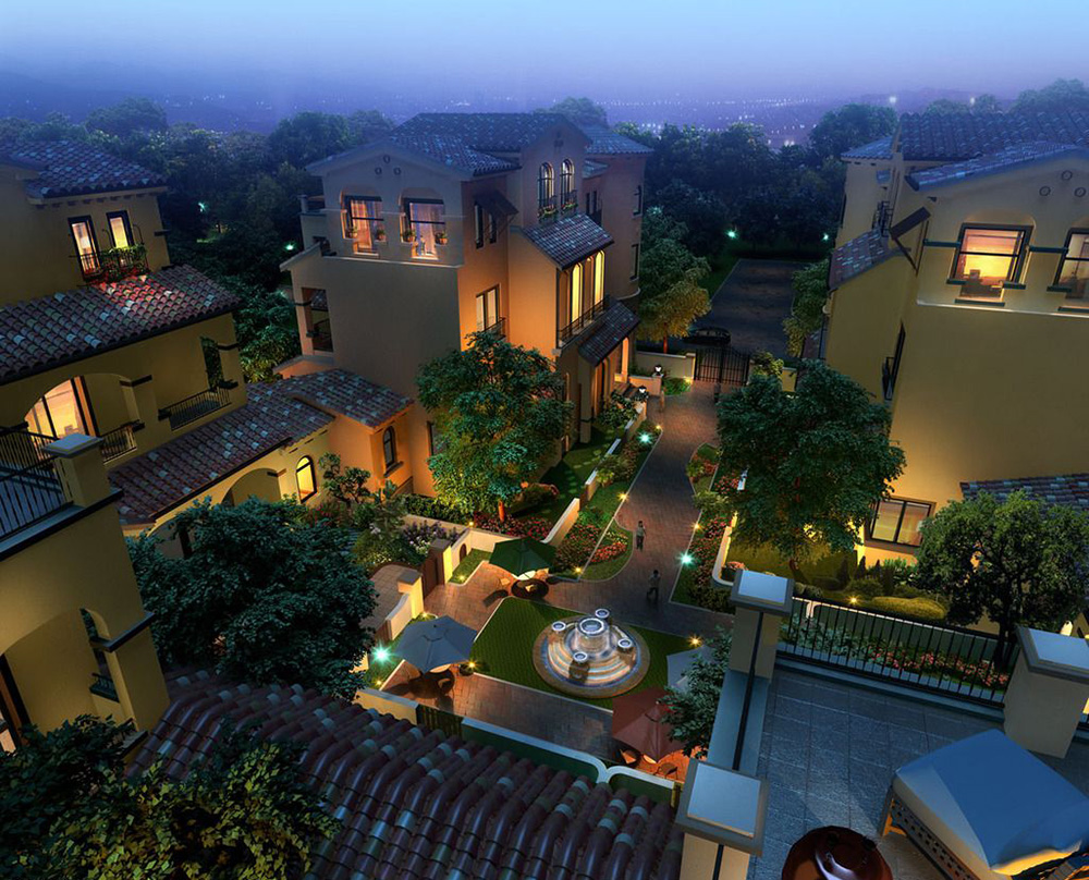 别墅设计:户外灯光的作用