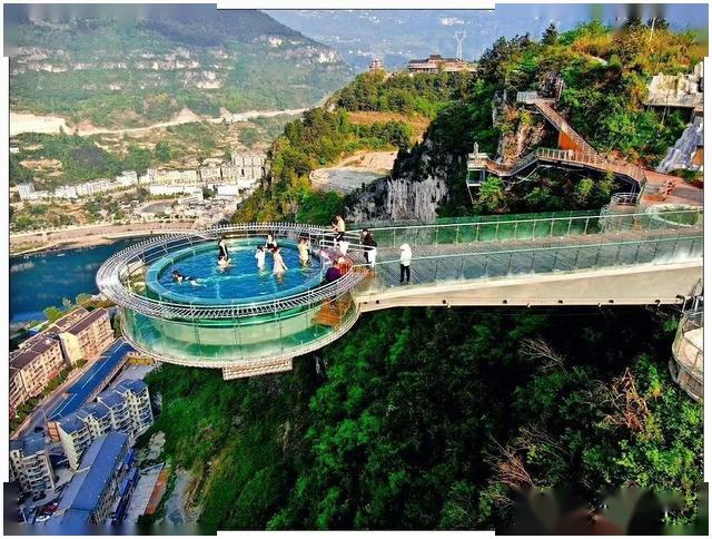 悬崖空中温泉落地思南来打个卡吗