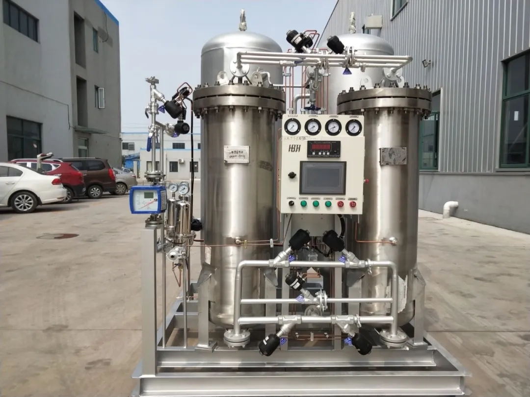 客户定制宏博医药行业不锈钢制氮机设备制造完成!