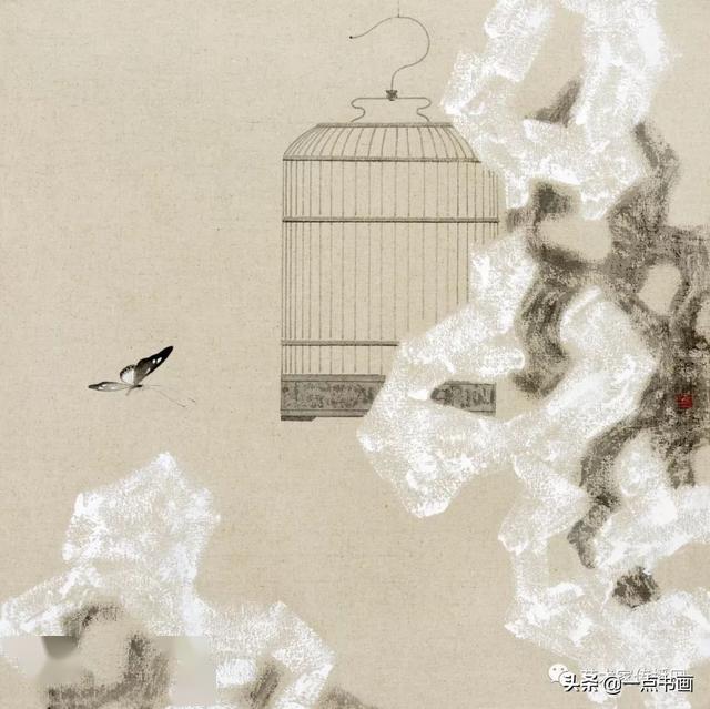 这位画家喜欢画鸟笼子啥意思