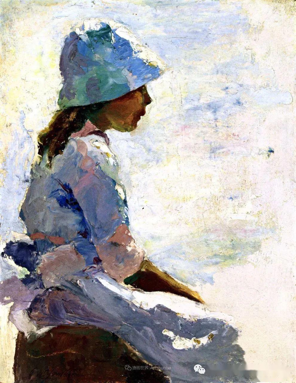 美国印象派画家查尔斯富有灵魂的人物色彩作品欣赏