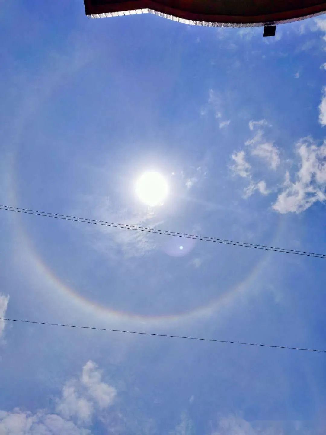 抬头看梅州上空的太阳真漂亮还预示着