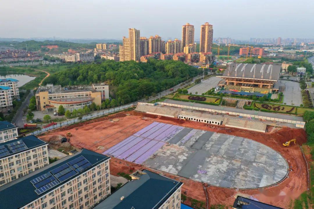 春日航拍从高空看湘大的新变化