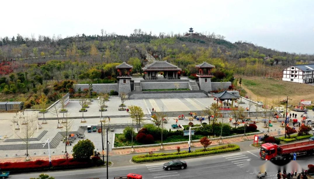 沭阳韩山公园全景图图片