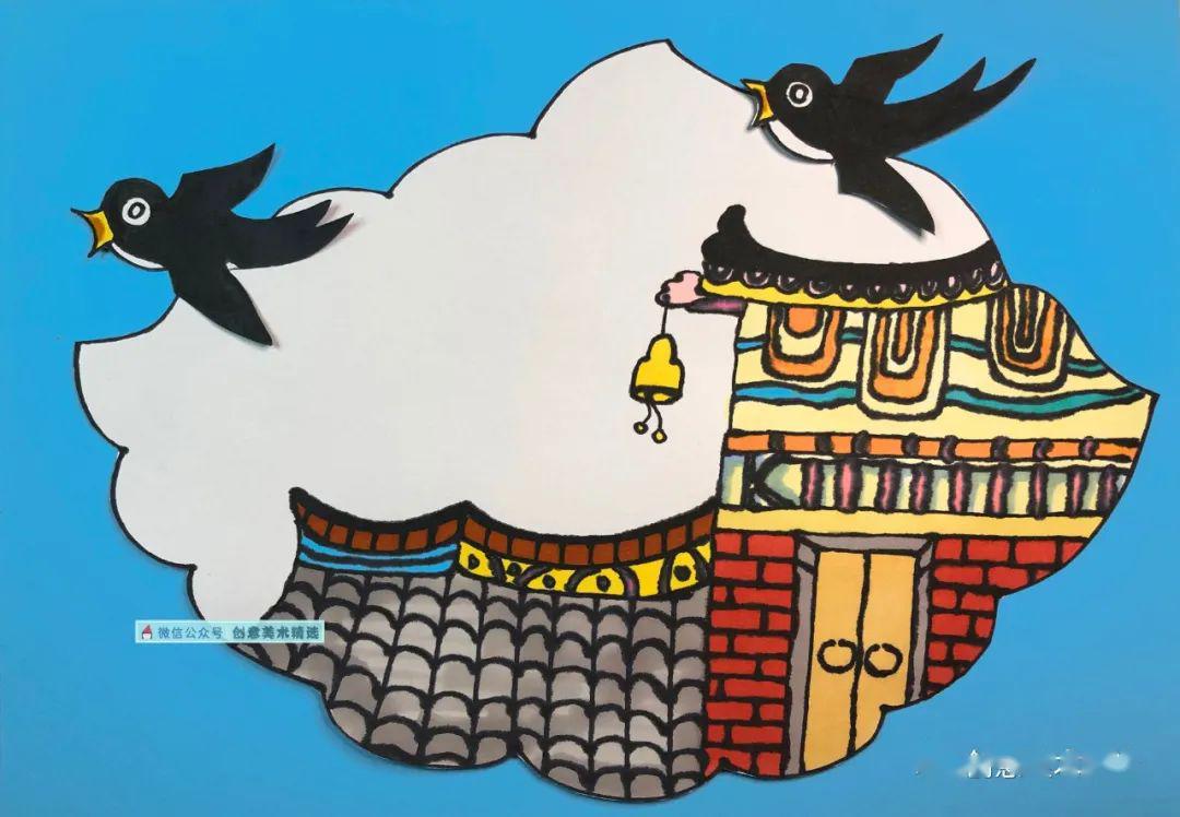 剪贴画教程——春风里的小燕子