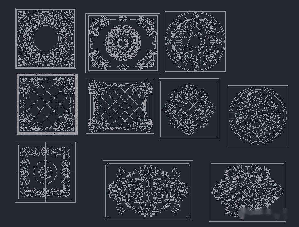 大理石拼花如何无缝化处理?(内附石材地面拼花cad分享)