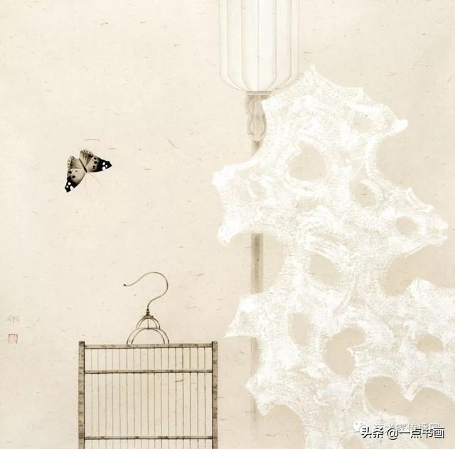 这位画家喜欢画鸟笼子啥意思