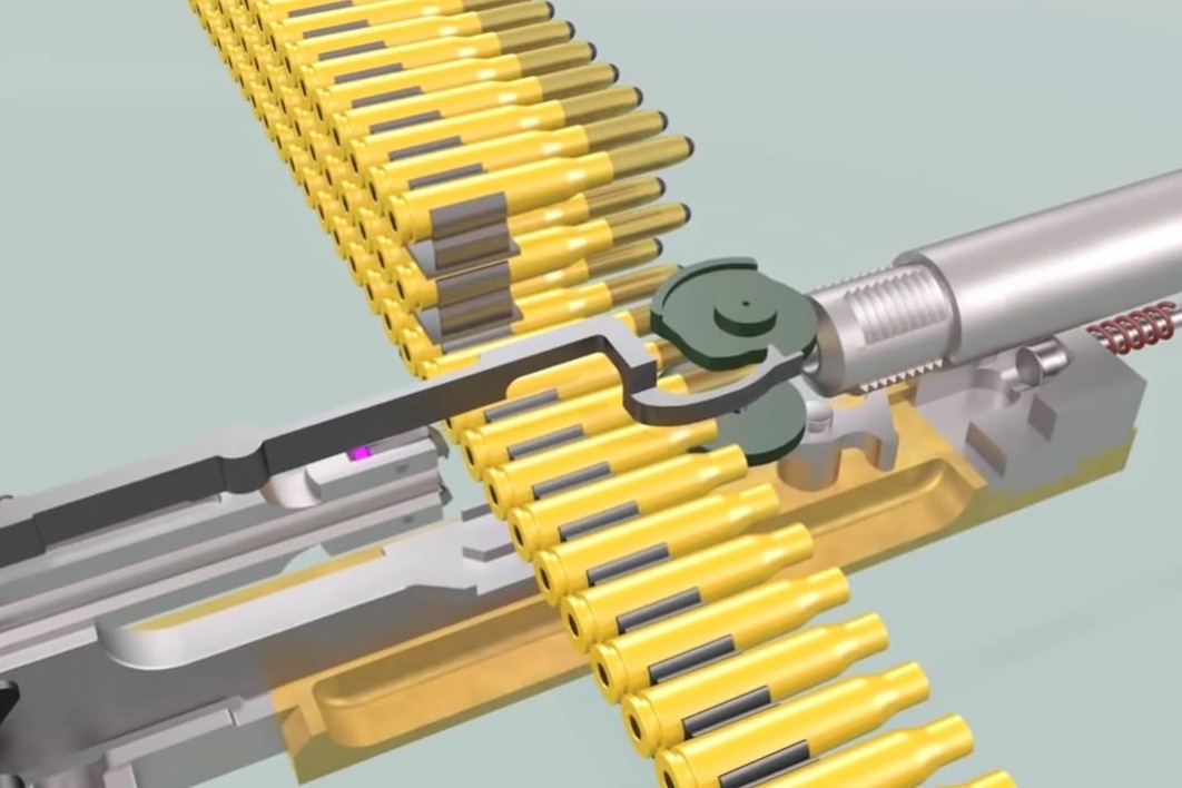 采用导气式原理弹板供弹的意大利机枪你知道它的型号吗