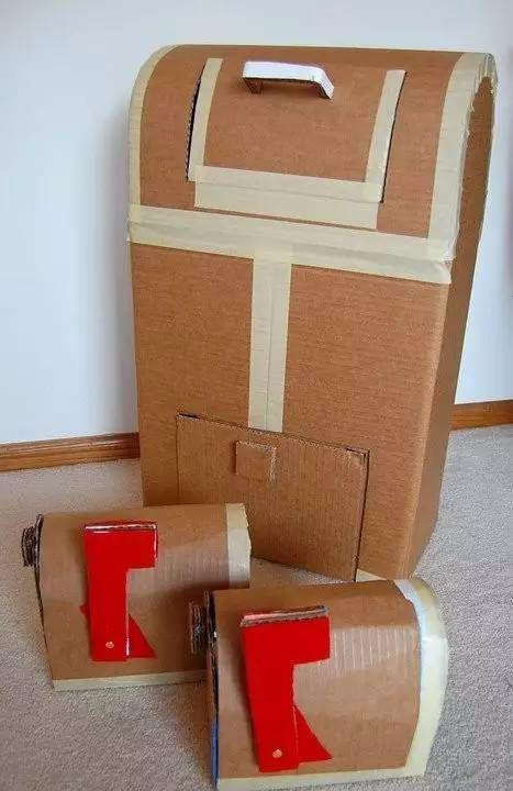 旧纸箱是孩子永不过时的百变玩具