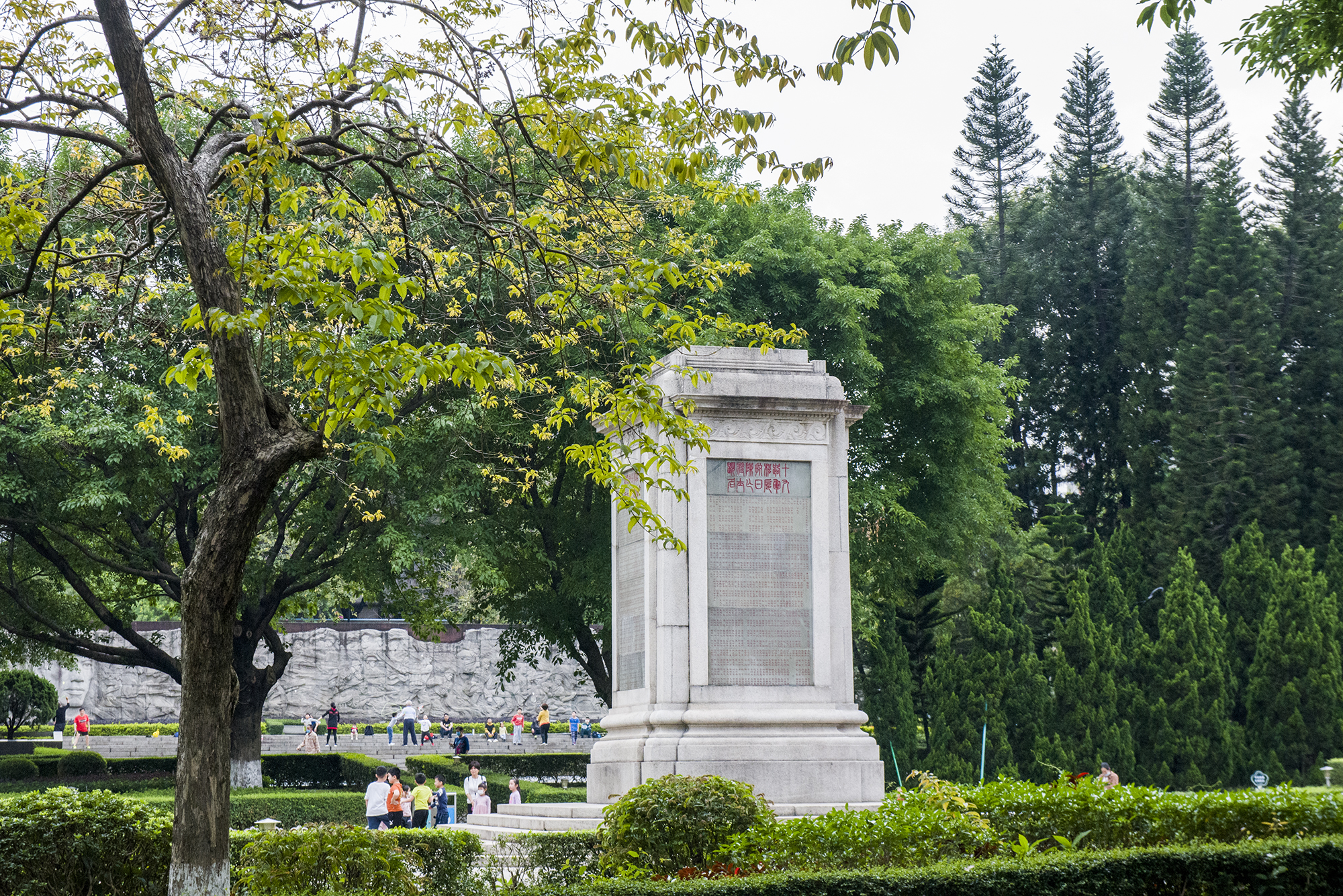 十九路军坟场的将军墓,墓主是戴戟,蔡廷锴和蒋光鼐.