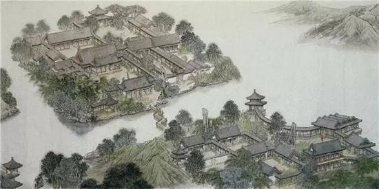 宋徽宗兴造的"艮岳"(想象图)3,人类生产生活对林木索取导致的森林破坏