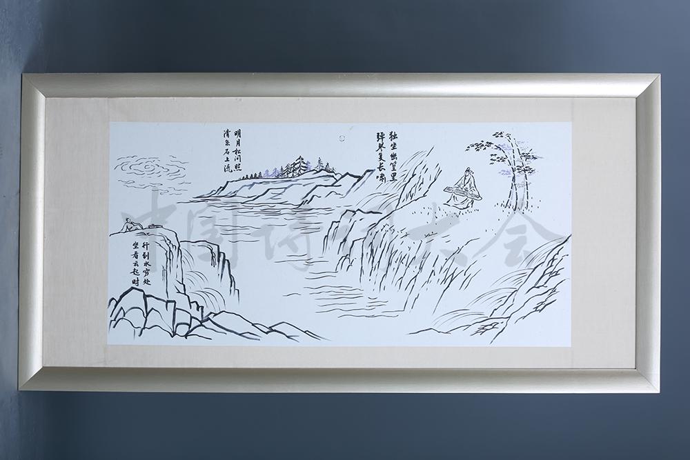 第五季总决赛中,康震老师将诗人王维的三首作品巧妙地融合于一幅画中.