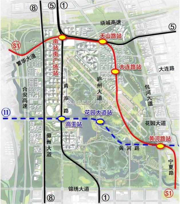 合肥沸騰中央公園規劃圖流出117萬畝超越政務濱湖