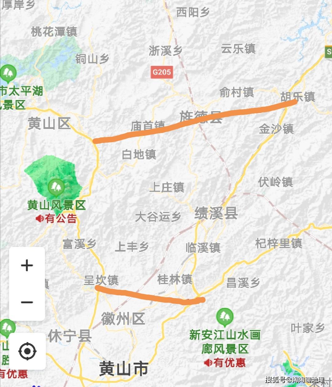 原創黃山市3區4縣新建高速收費站快速公路交通規劃設想方案