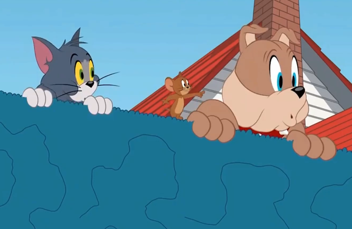 猫和老鼠方言配音汤姆不服输杰瑞不认输两人相互厮打一团