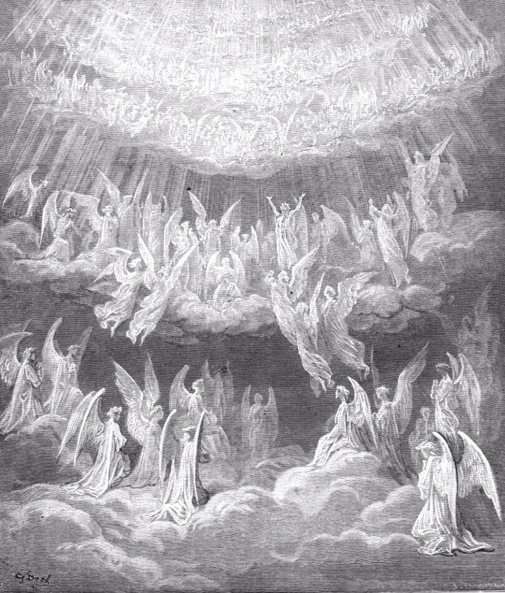 神曲创作的插画完美还原了作品的意图以下来自天堂篇