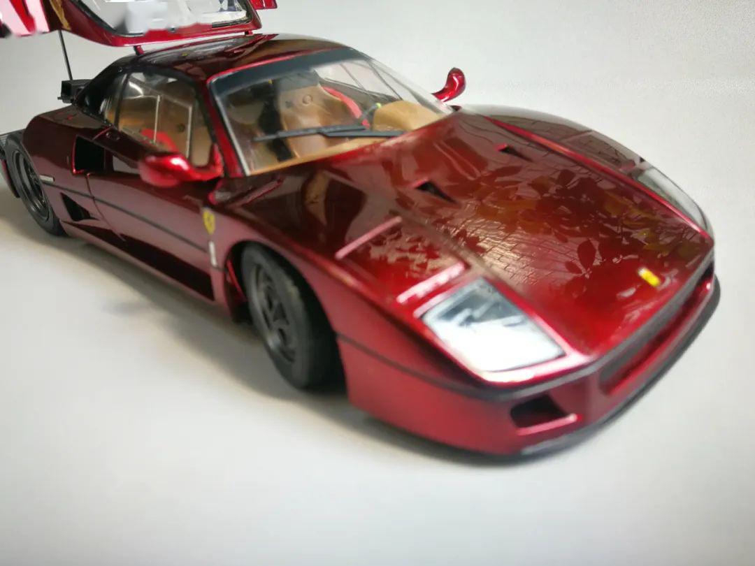 【周末开车】田宫1/24 法拉利f40,夏亚红!_搜狐汽车_搜狐网
