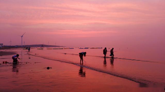 摄影记忆:海天一色披彩霞