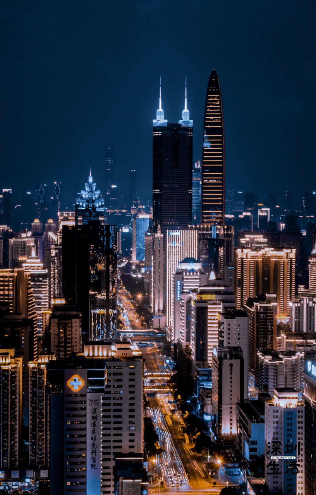 黑金大片4418米高空换个姿势看深圳夜景