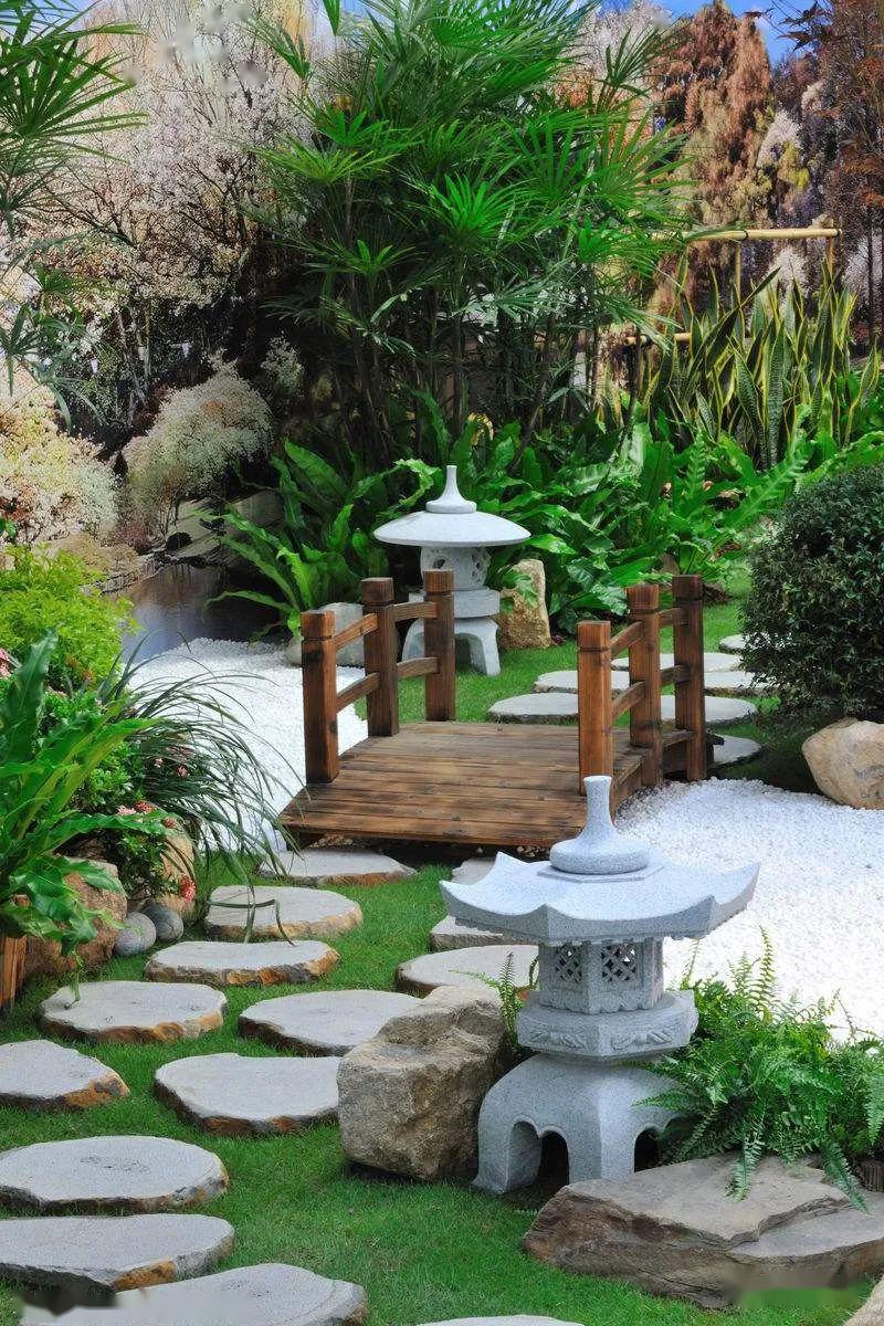 日式园林布局即别致又有文艺气息