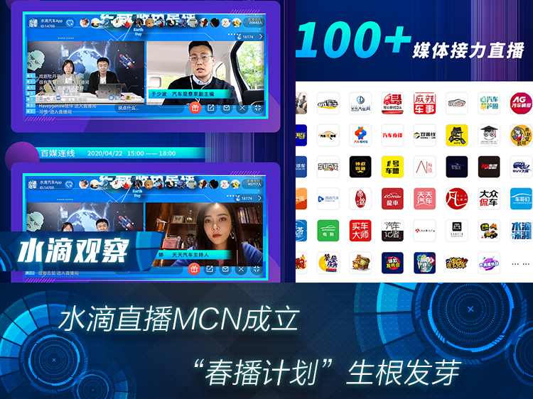 原创水滴直播mcn成立春播计划生根发芽