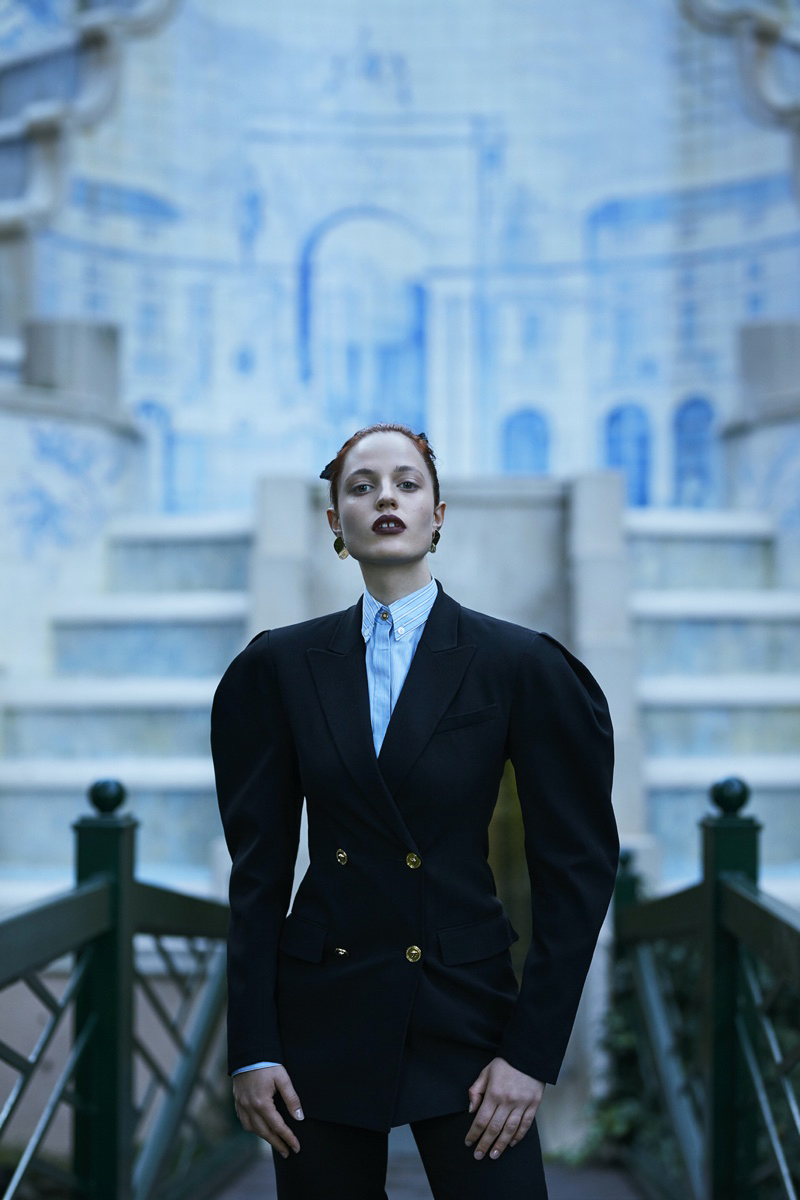 德国版harpersbazaar哥特风时尚大片look