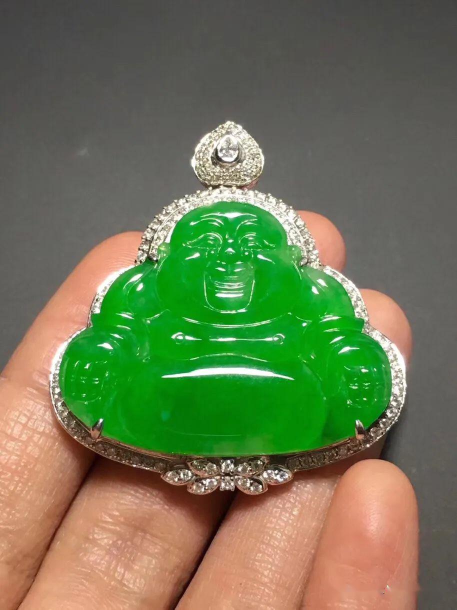 翡翠欣赏丨冰种正阳绿随形锁骨链30500元