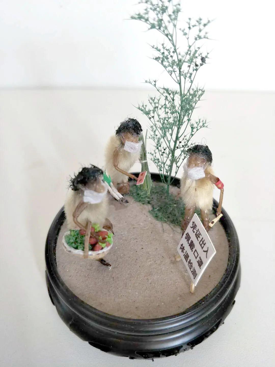 非遗云展厅——众志成城,共抗疫情作品展(二十六)_毛猴荣