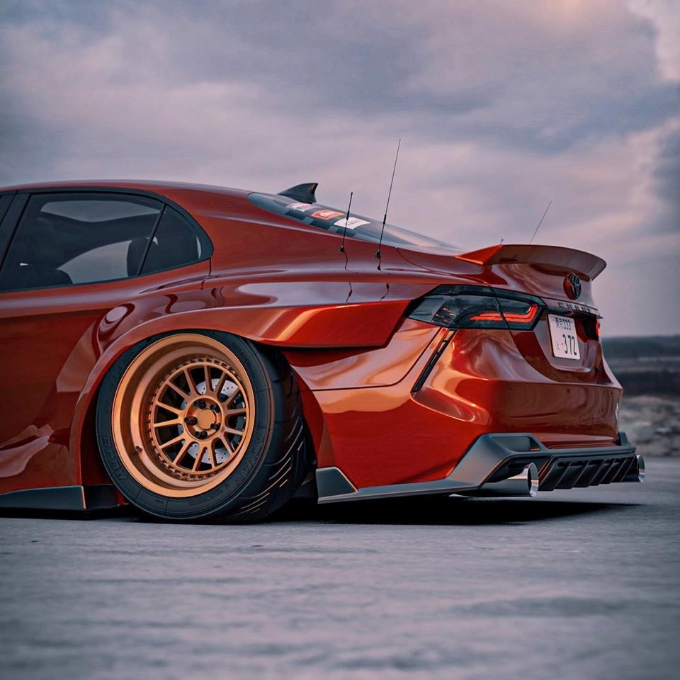 宽体低趴爆改丰田凯美瑞霸气外露