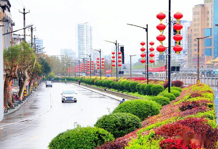 图说恩施城市街头风景美如画