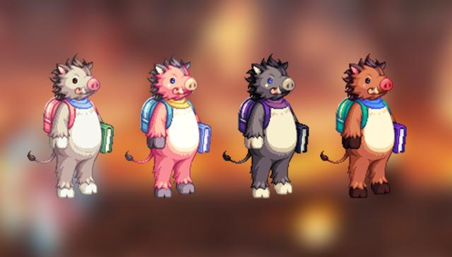 原创dnf2020儿童节动物装扮礼包展示男格斗猪突猛进装扮最亮眼