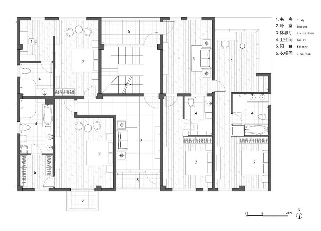 三层平面图 灰空间建筑事务所