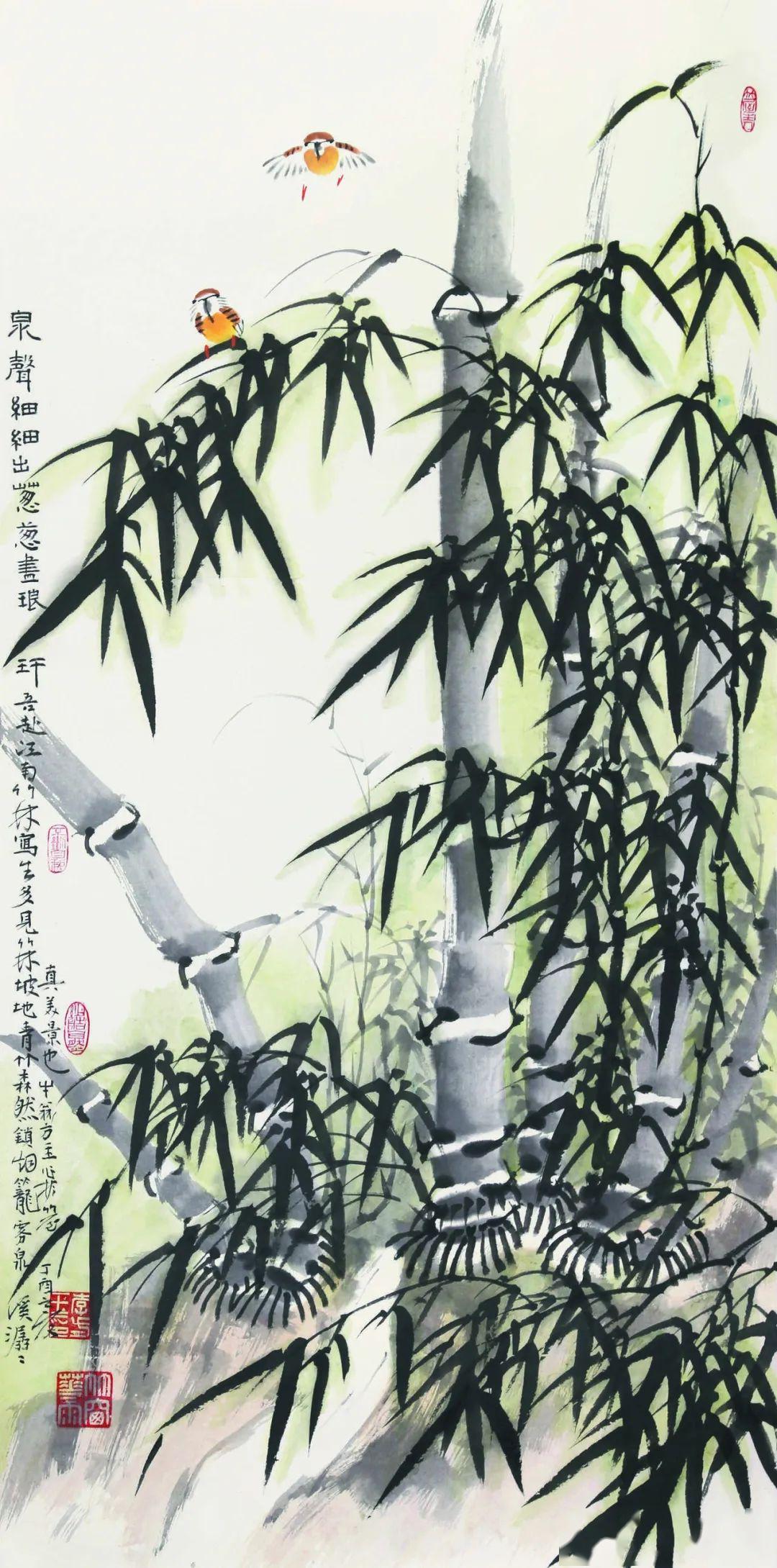 【老年乐】山东有线电视美术馆名家名作,"山东一枝竹"画家李方玉作品